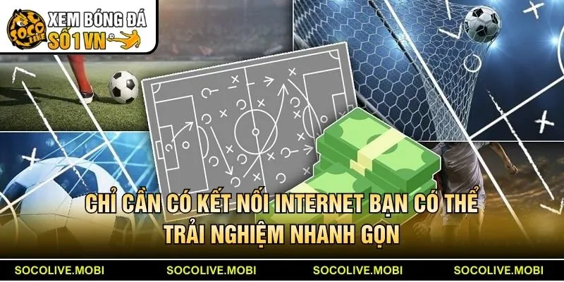 Chỉ cần có kết nối internet bạn có thể trải nghiệm nhanh gọn